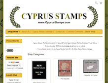 Tablet Screenshot of cyprusstamps.com
